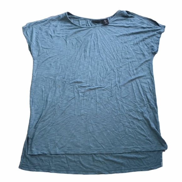 Tahari Tops - Tahari Teal Cold Shoulder Short Sleeve Blouse